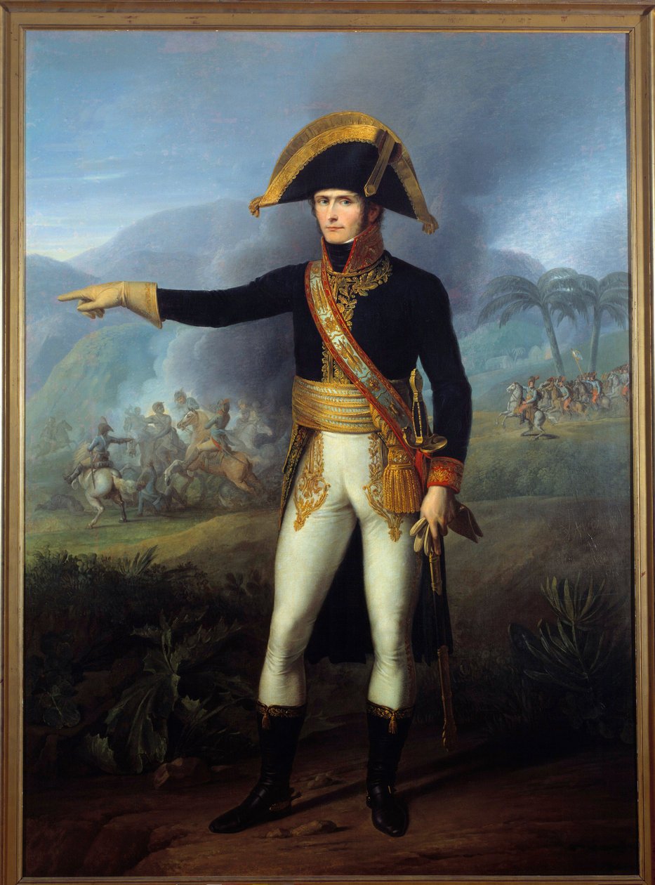Portræt i foden af general Charles Leclerc (1772-1802) Maleri af Francois Joseph Kinson (1771-1839) Malmaison fra det 19. århundrede, musee du chateau af Francois Josephe Kinson