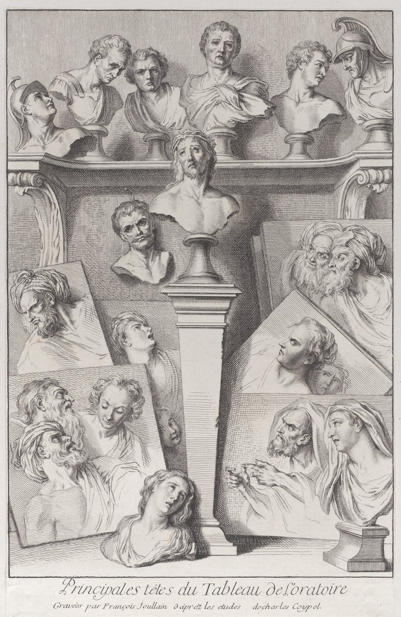 Hoveder efter Ecce Homo, 1720-78. af Francois Joullain