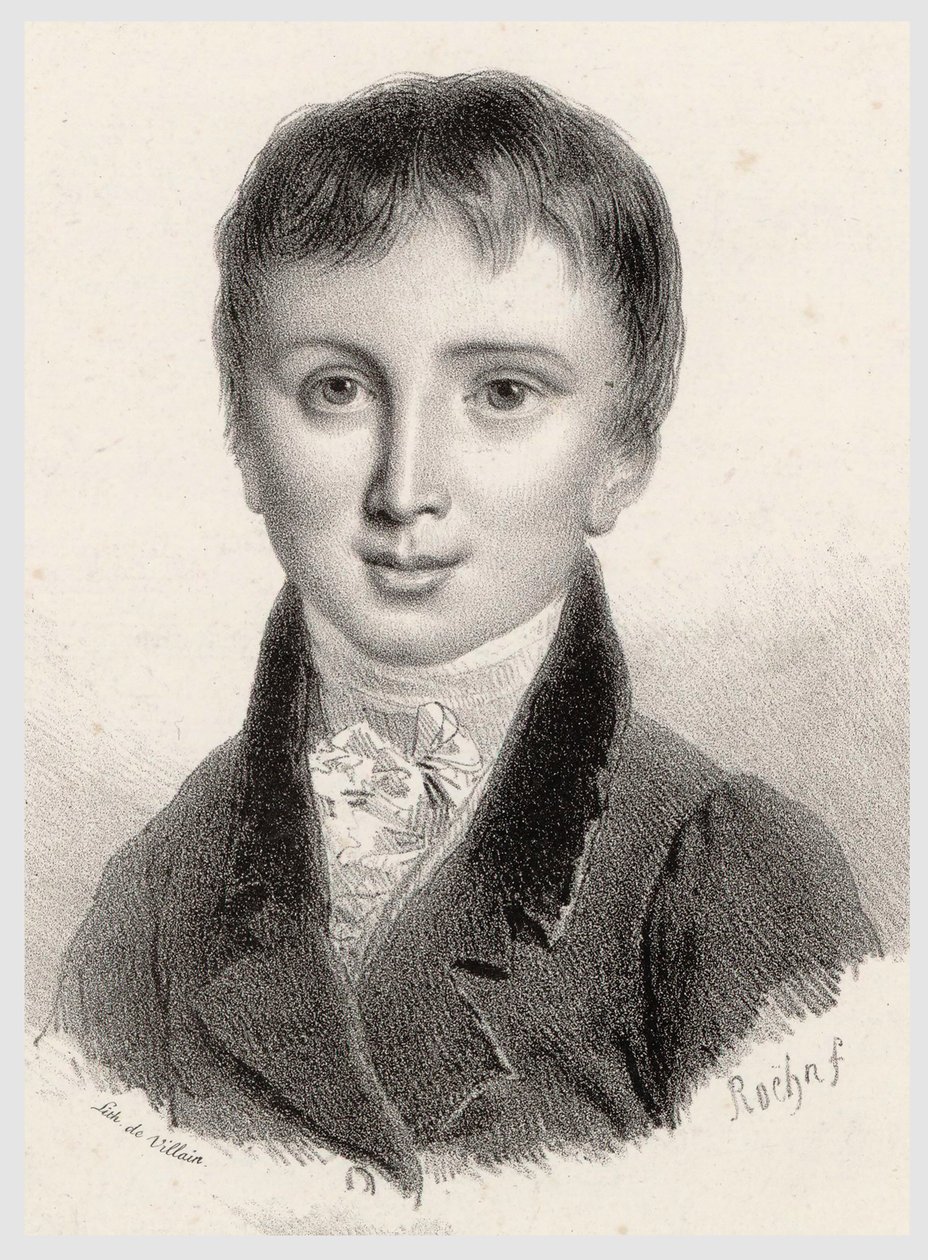 Franz Liszt i en alder af 11, ca. 1822. af Francois Le Villain