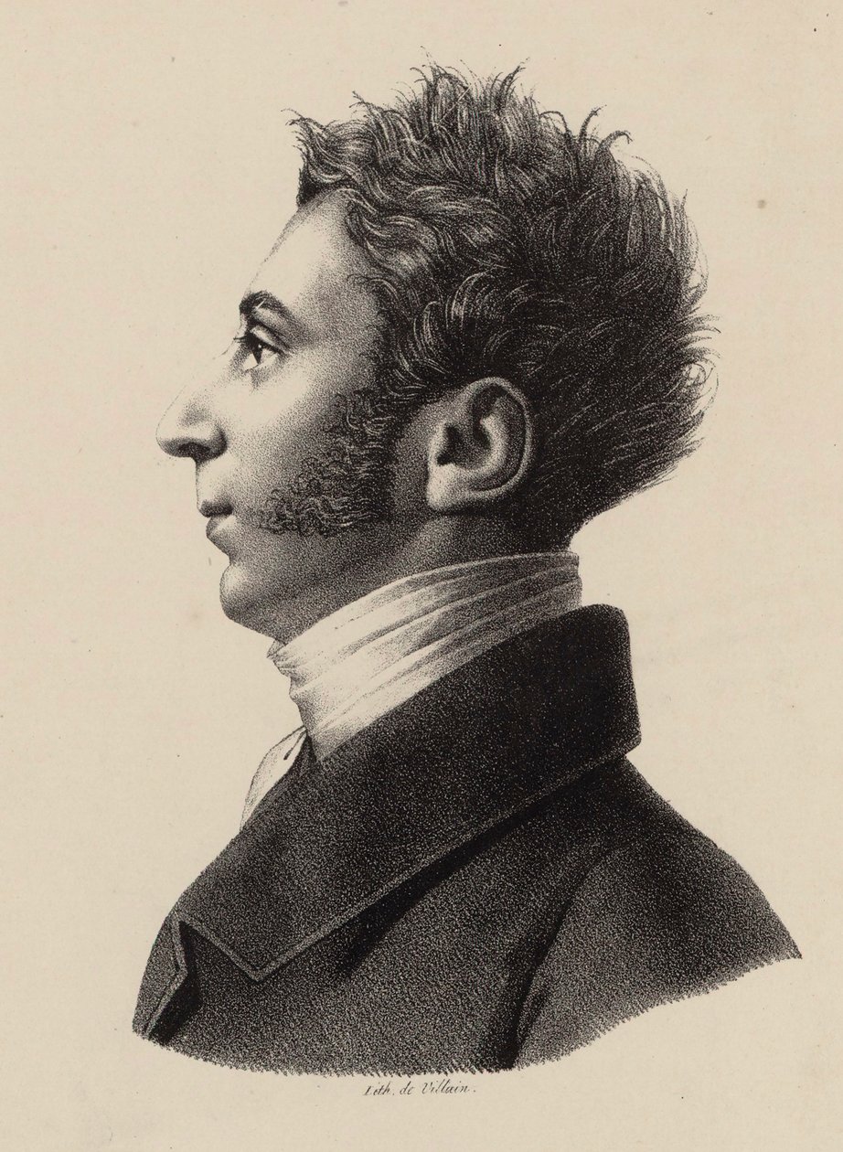 Portræt af Franz Xavier Wolfgang Mozart 1791-1844, 1820