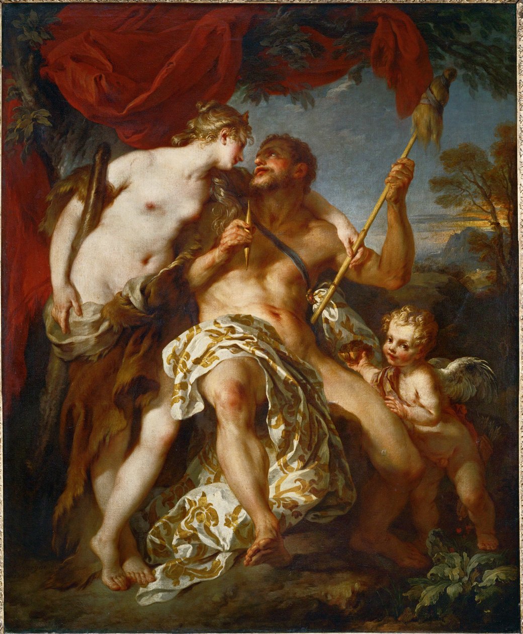 Herkules og Omphale ... af François Lemoyne