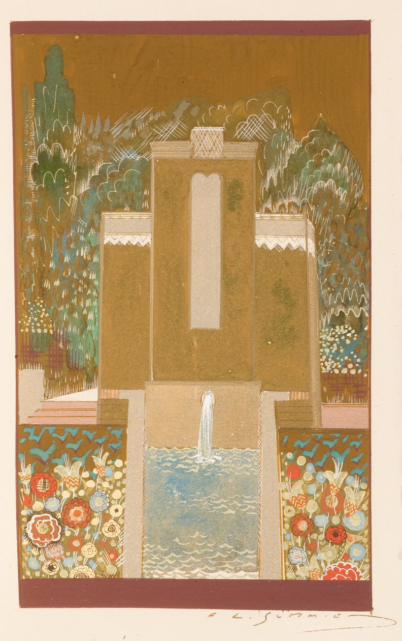 The Song of Salomon, lak af Jean Dunand (1877-1942) af Francois Louis (after) Schmied