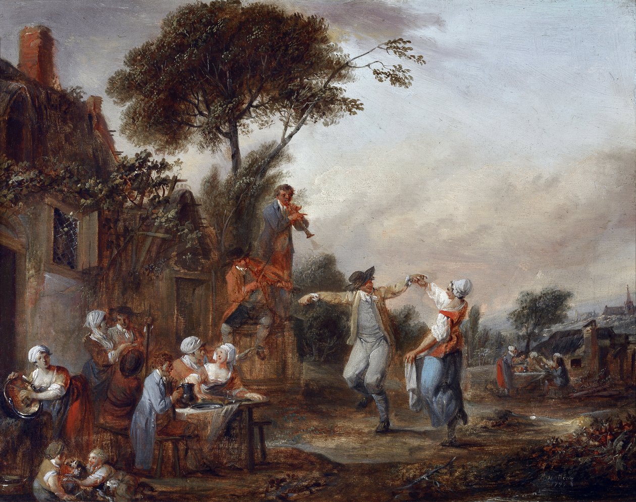 Landsbyfest (maleri) af Francois Louis Joseph Watteau