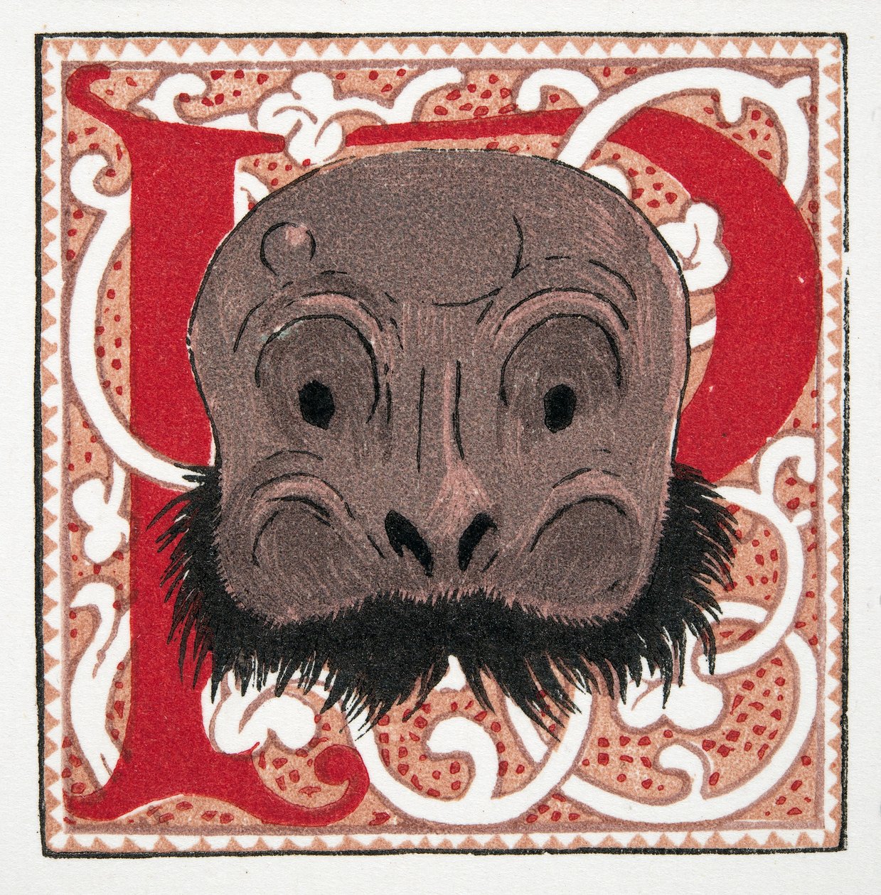 Ansigtsmaske, pub. 1922 (stenciltryk) af Francois Louis Schmied