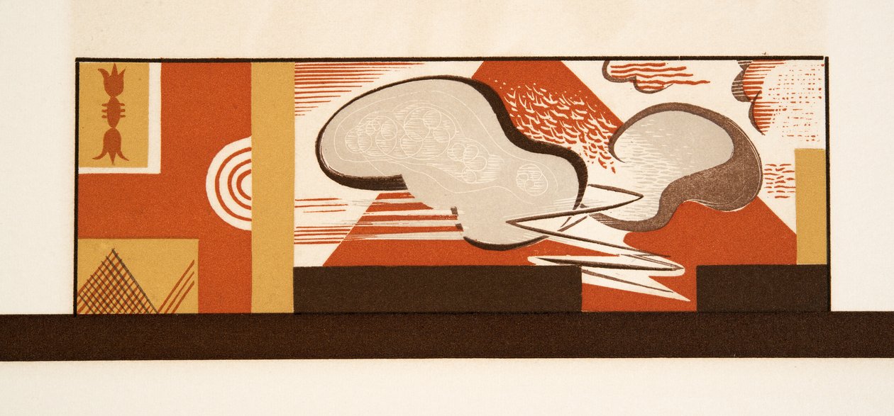 Grafisk illustration fra Prométhée Enchaîné af Aeschylus, pub. 1941 (stenciltryk) af Francois Louis Schmied