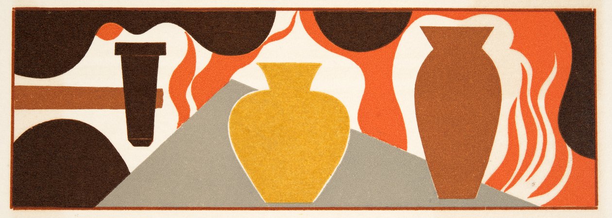 Grafisk illustration fra Prométhée Enchaîné af Aeschylus, pub. 1941 (stenciltryk) af Francois Louis Schmied