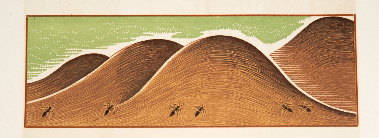 Grafisk illustration fra Prométhée Enchaîné af Aeschylus, pub. 1941 (stenciltryk) af Francois Louis Schmied