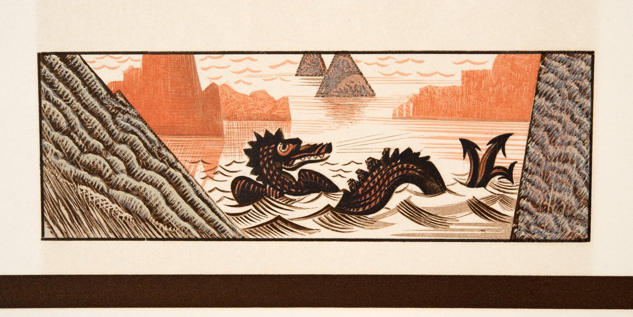 Grafisk illustration fra Prometheus i lænker af Aischylos, udgivet af Aischylos. 1941 (stencilprint) af Francois Louis Schmied
