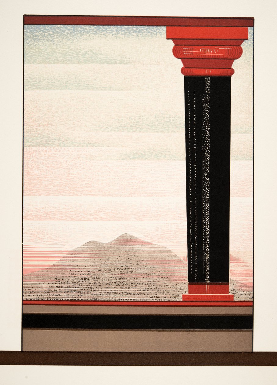 Illustration fra Prométhée Enchaîné af Aeschylus, pub. 1941 (stenciltryk) af Francois Louis Schmied