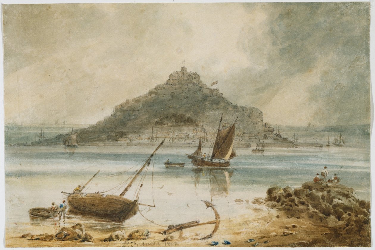 Mont St Michel, 1802 af Francois Louis Thomas Francia