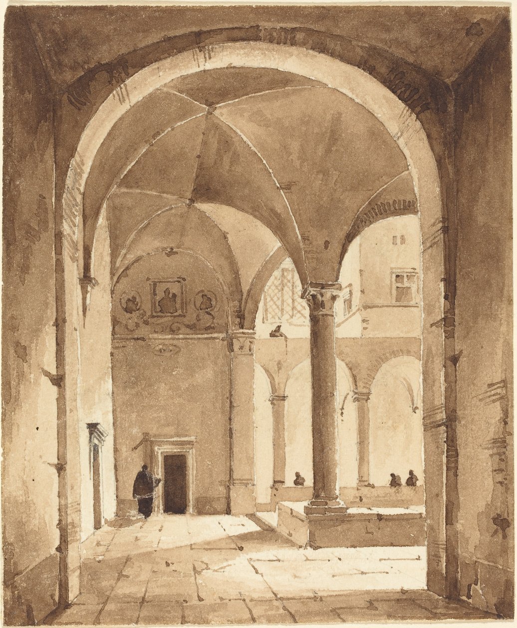 Et Kloster af Francois Marius Granet