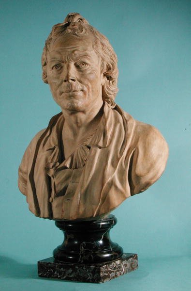 Buste af Christoph Willibald Gluck (1714-87) (gips) af Francois Martin
