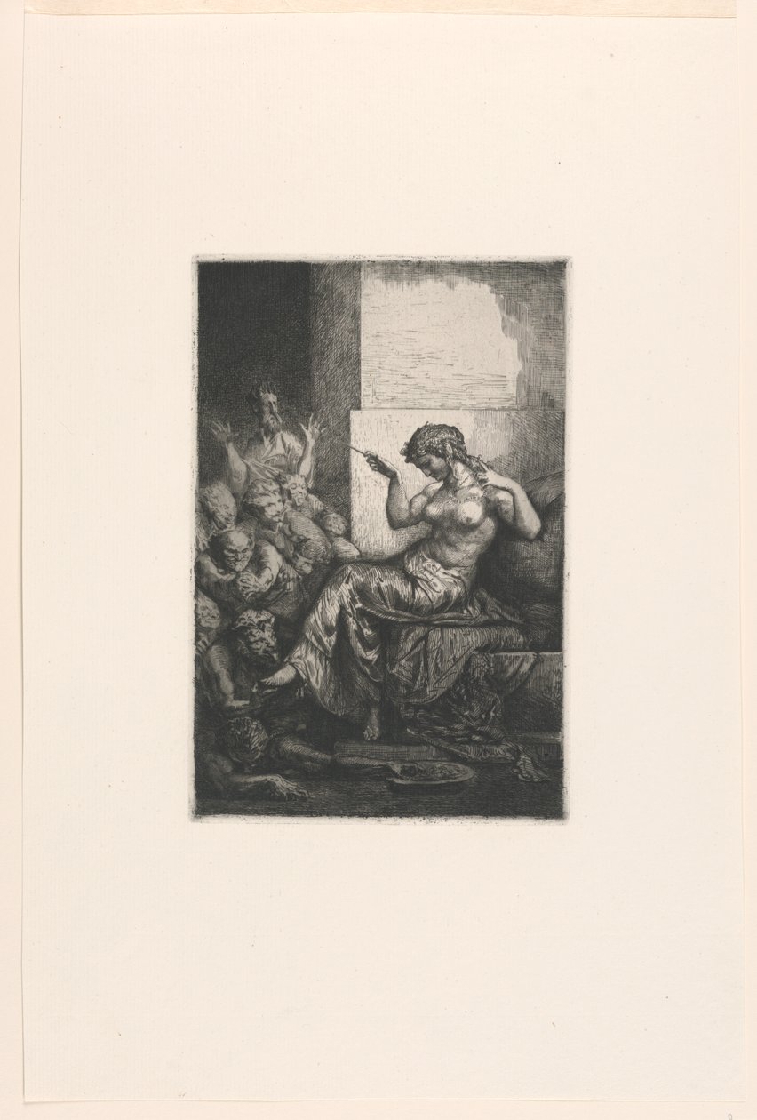 Cleopatra (?) af Francois Nicolas Chifflart