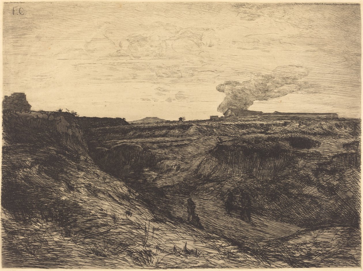 Stenbrud nær Montmartre af Francois Nicolas Chifflart