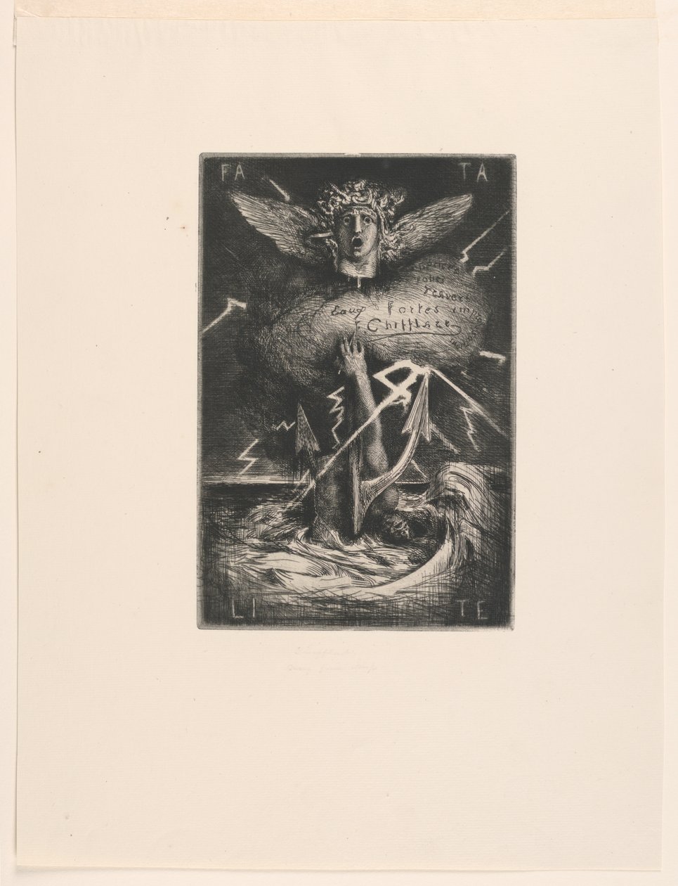 Titelside for "Tolv raderinger" af Francois Nicolas Chifflart