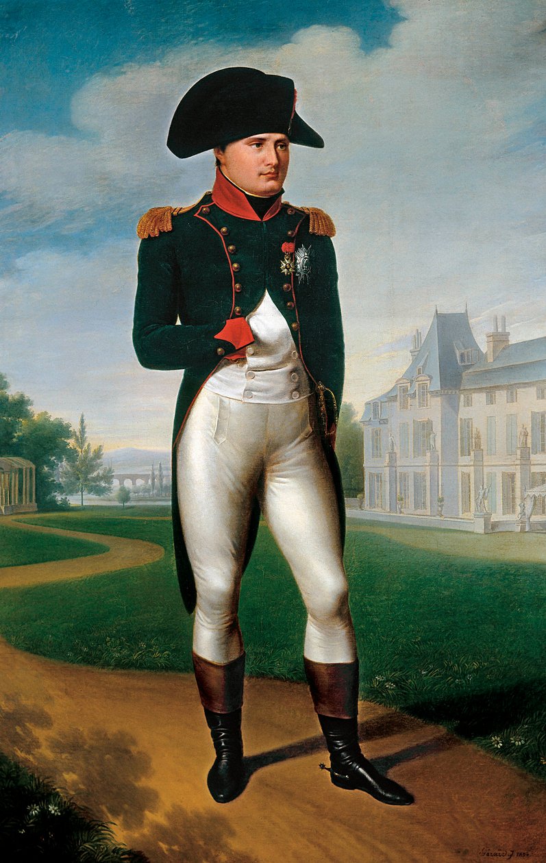Portræt af Napoleon Bonaparte, klædt ud som en konsul, i Malmaison. 1804 (maleri) af Francois Pascal Simon (attr. to) Gerard