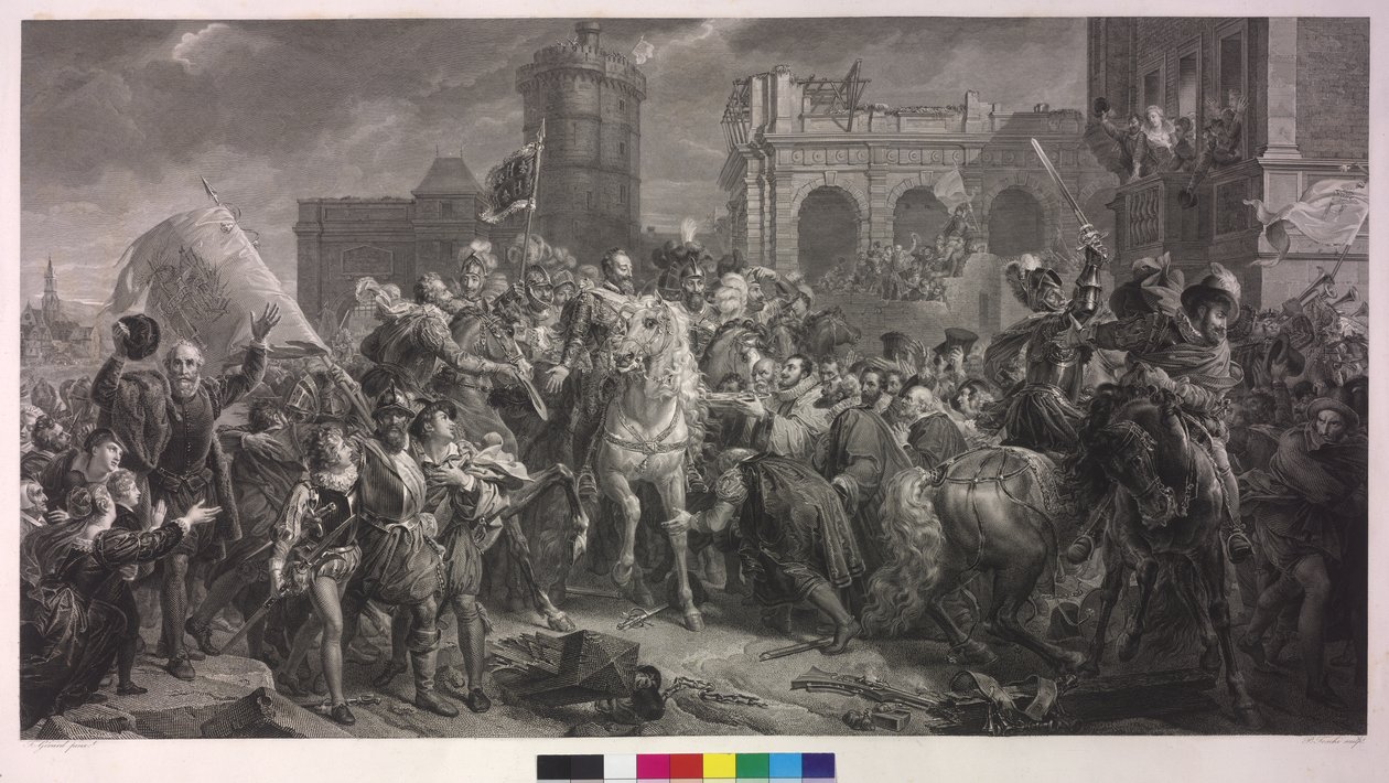 Henrik IV af Frankrig i Paris den 22. marts 1594 af Francois Pascal Simon Baron Gerard
