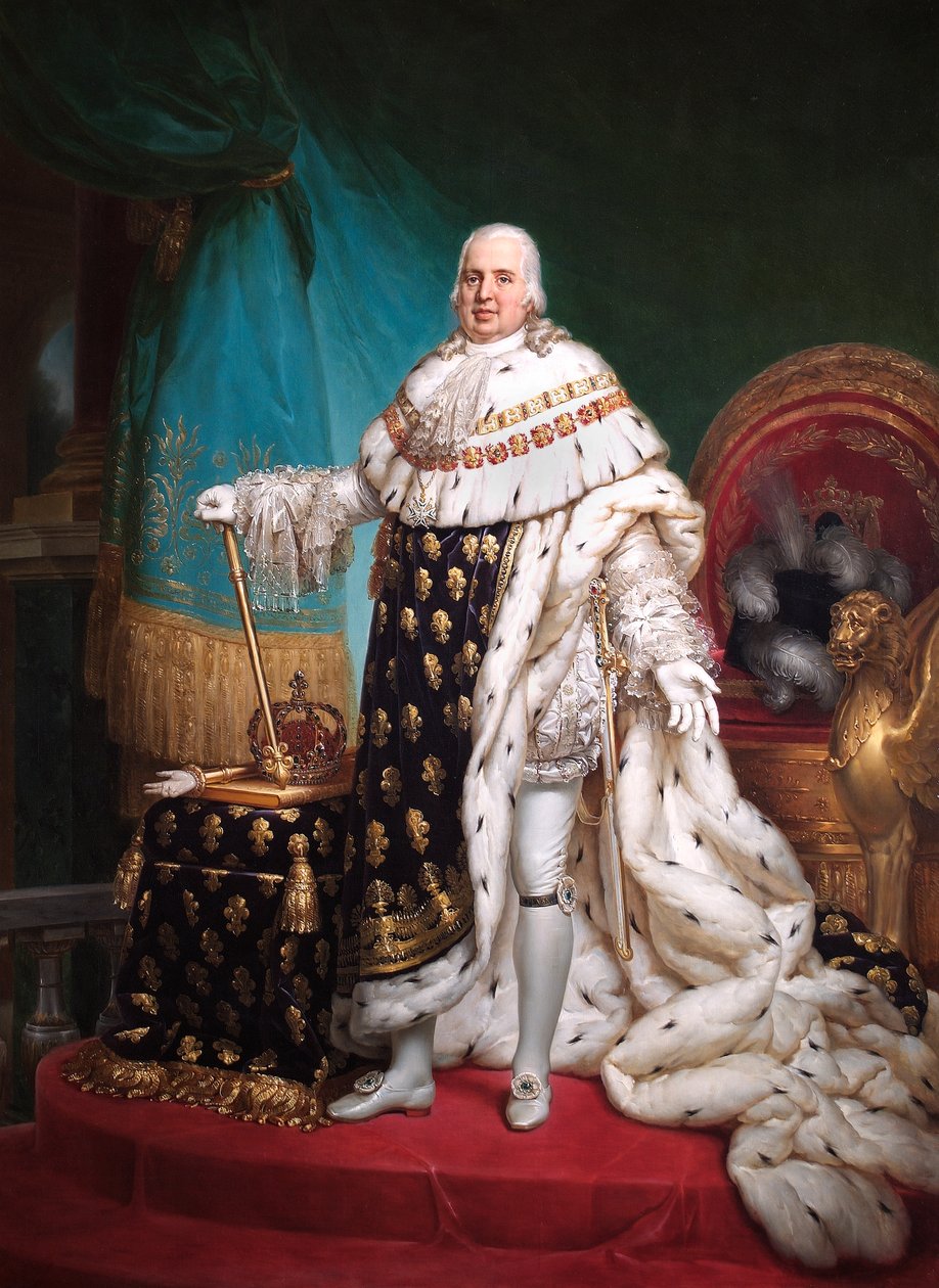 Louis XVIII (olie på lærred) af Baron François Pascal Simon Gérard