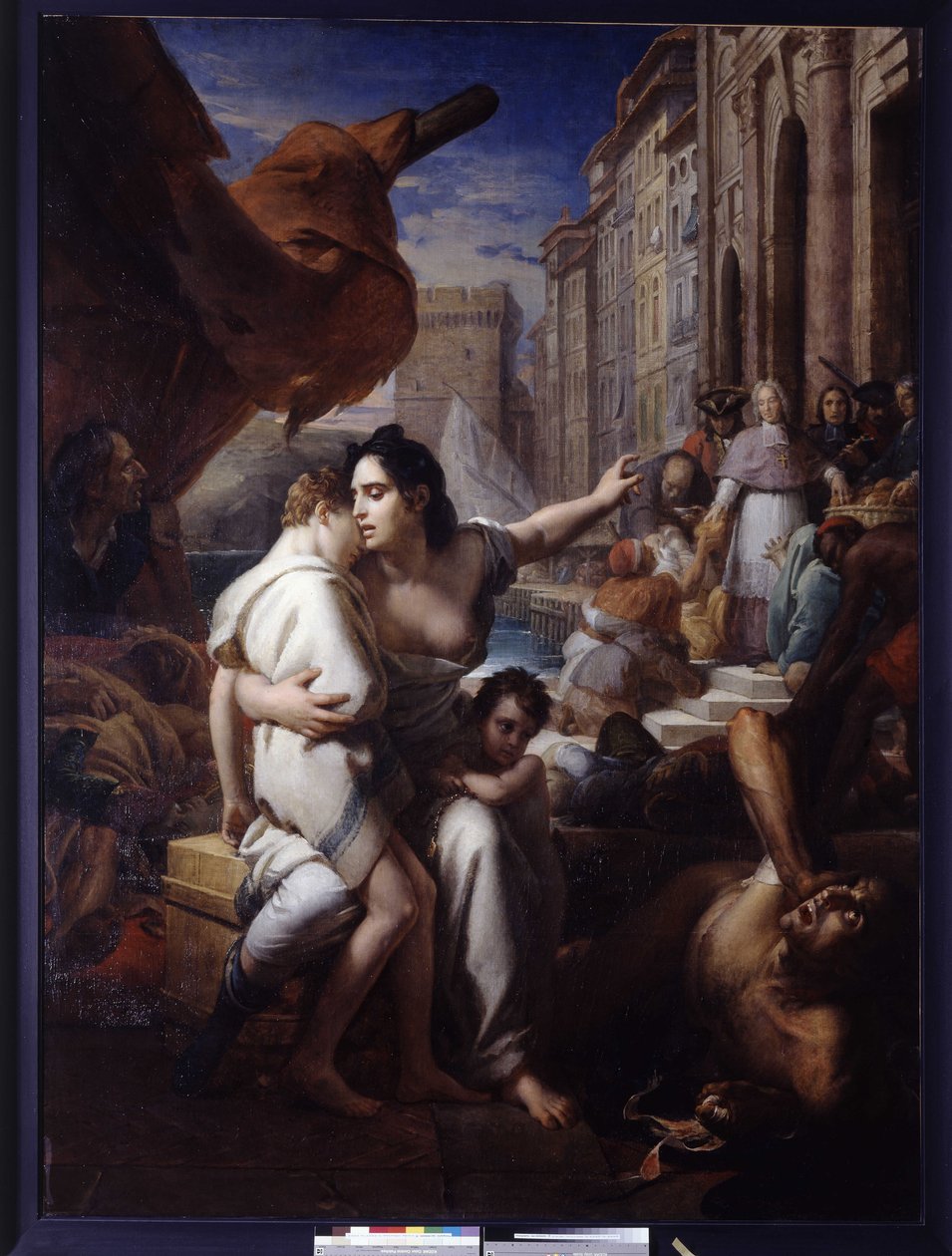 Monsignor af Belsunce under pesten i Marseille af Baron François Pascal Simon Gérard