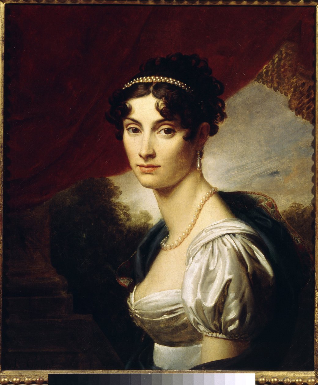 Portræt af grevinde Maria Kochubel (Portræt af grevinde Maria Kochubel). Maleri af Francois Pascal Simon Gerard (1770-1837), olie på lærred af Baron François Pascal Simon Gérard