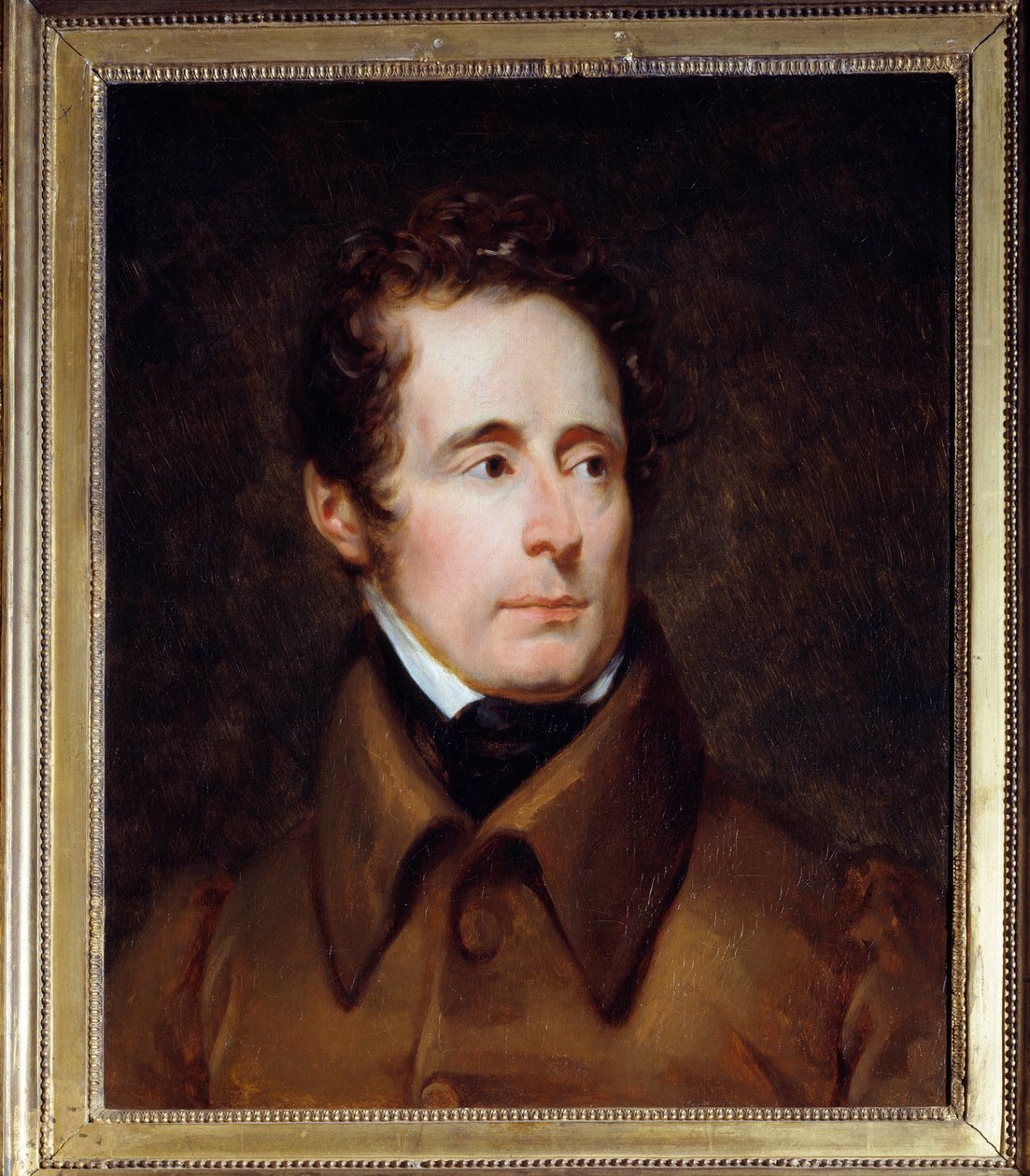 Portræt af Alphonse de Lamartine (1791-1869), fransk forfatter og politiker. Maleri af Francois Gerard (1770-1837) af Baron François Pascal Simon Gérard