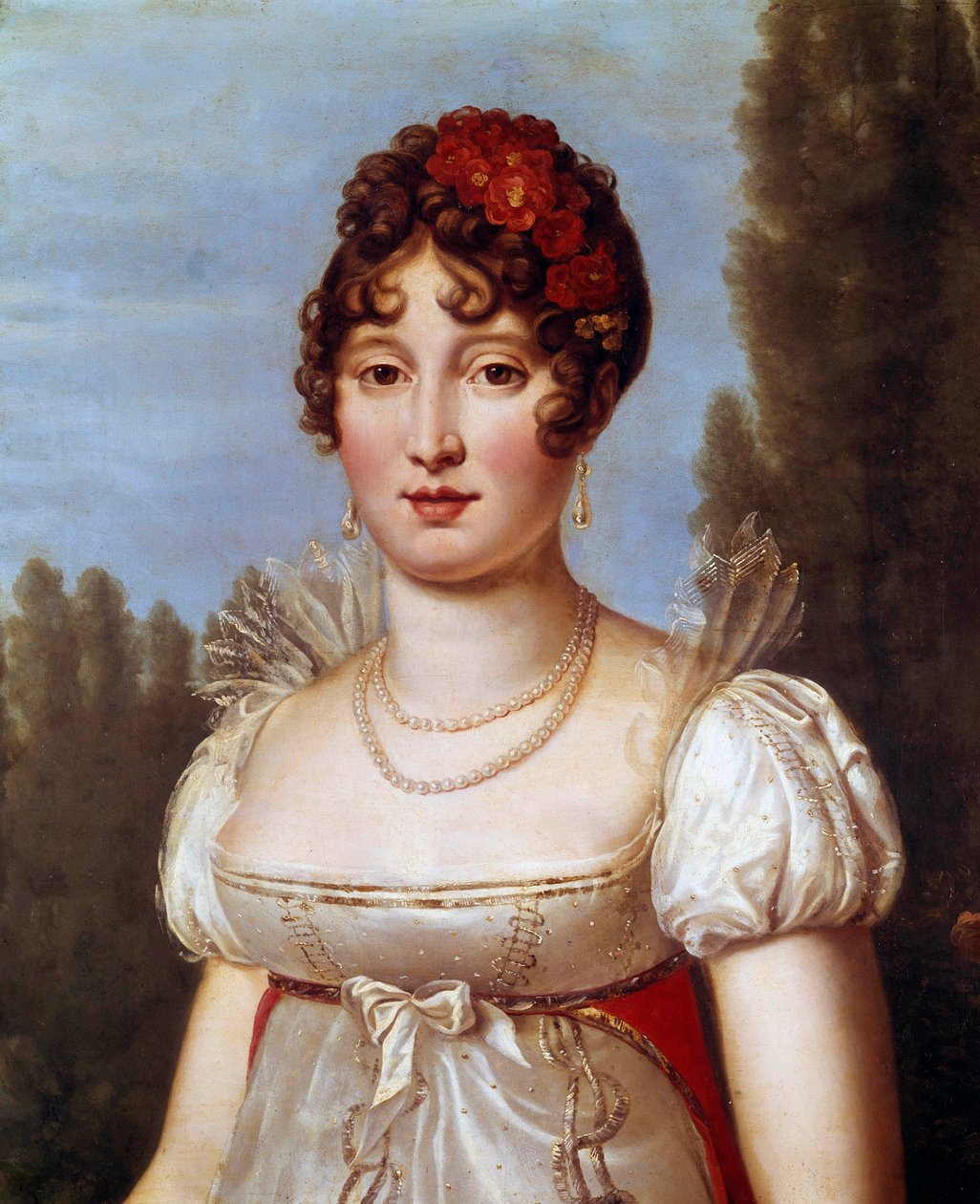 Portræt af Caroline Murat (1782-1839) født Bonaparte Maleri af Francois Gerard (1770-1837) Paris fra det 19. århundrede, Musee Marmottan af Baron François Pascal Simon Gérard