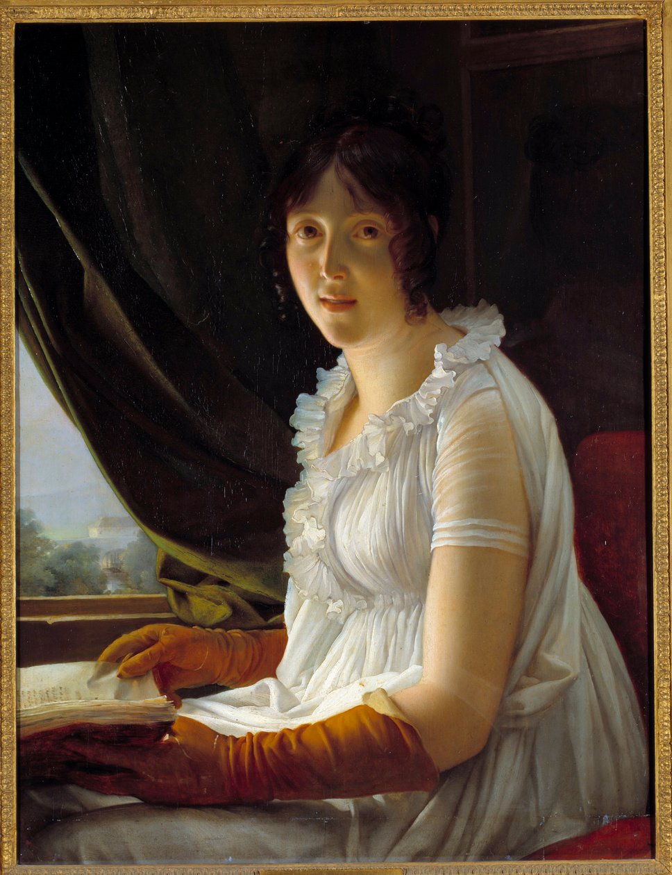 Portræt af Madame Barbier Walbonne (1763-1837) hustru til maleren Jacques Luc Barbier Maleri af Francois Gerard (1770-1837) 1796 Søn. 0,79x0,59 m af Baron François Pascal Simon Gérard