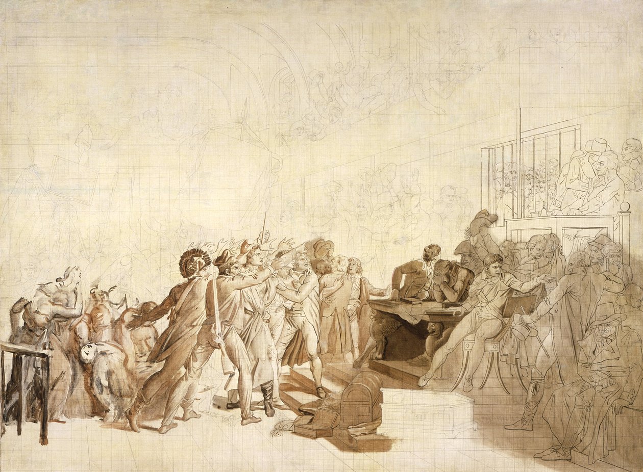 Den 10. august 1792, ca. 1795-9 (olie og grafit på lærred) af Baron François Pascal Simon Gérard
