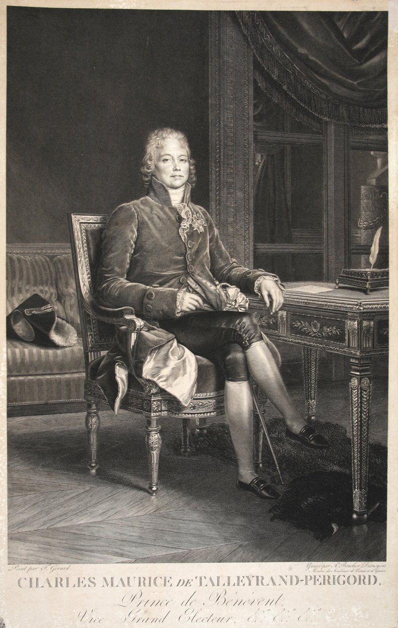 Charles Maurice de Talleyrand-Perigord, Prince de Benevent, Vice Grand Elector, pub. 1809 af Francois Pascal Simon Gerard