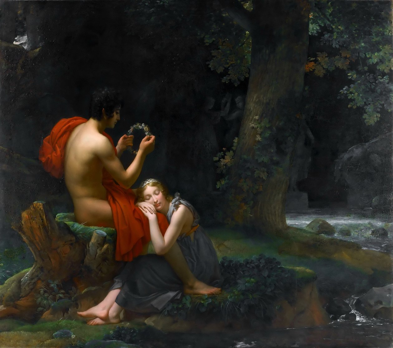 Daphnis og Chloë af Francois Pascal Simon Gerard