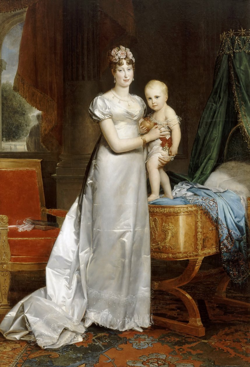Kejserinde Marie-Louise med kongen af Rom af Francois Pascal Simon Gerard