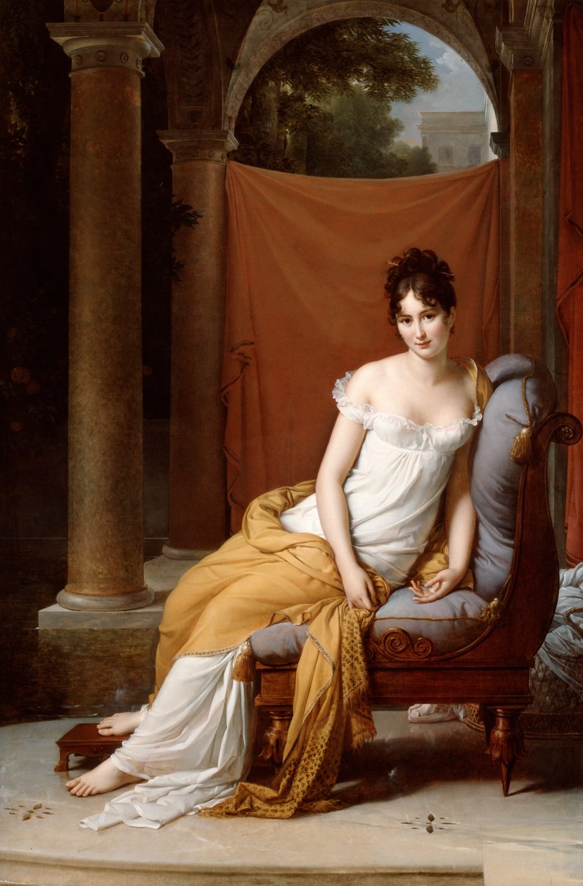 Portræt af Juliette Recamier, 1805. af Francois Pascal Simon Gerard
