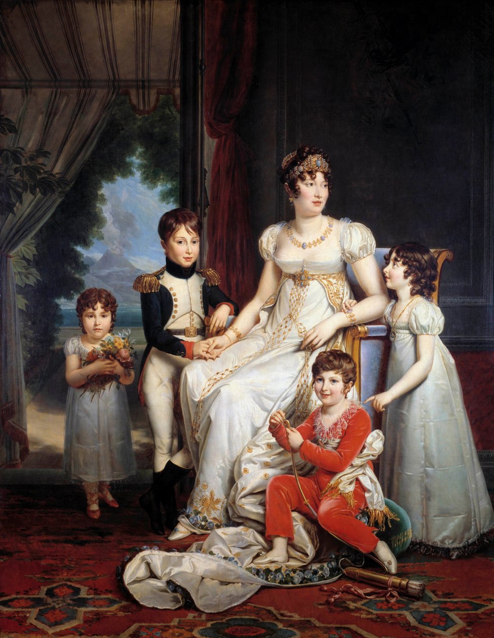 Portræt af Marie-Annonciade sagde Caroline Bonaparte af Francois Pascal Simon Gerard