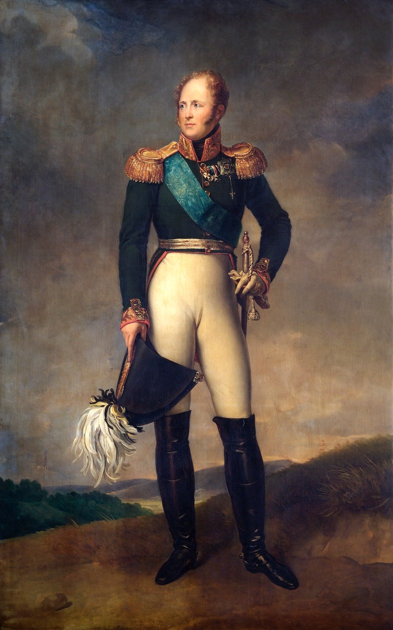 Portræt af zar Alexander I af Rusland, 1817 af Francois Pascal Simon Gerard
