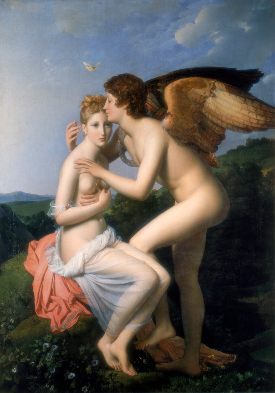 Psyche modtager Amors første kys, 1798 af Francois Pascal Simon Gerard
