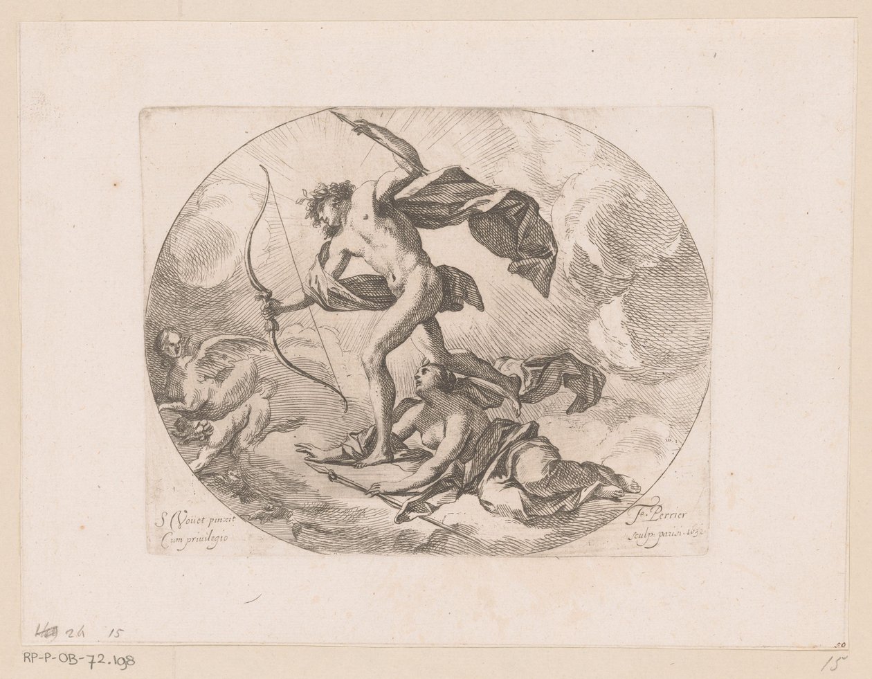 Apollo og Diana jager harpier af Francois Perrier