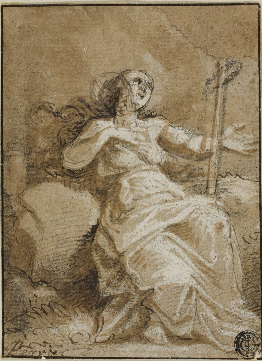 Magdalena i ørkenen af Francois Perrier
