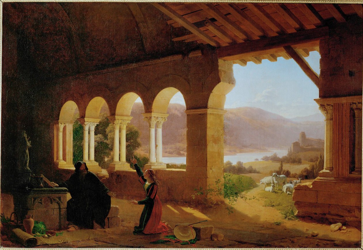 Eremitagen i Vaucouleurs af Francois Richard (1777 1852) Fleury