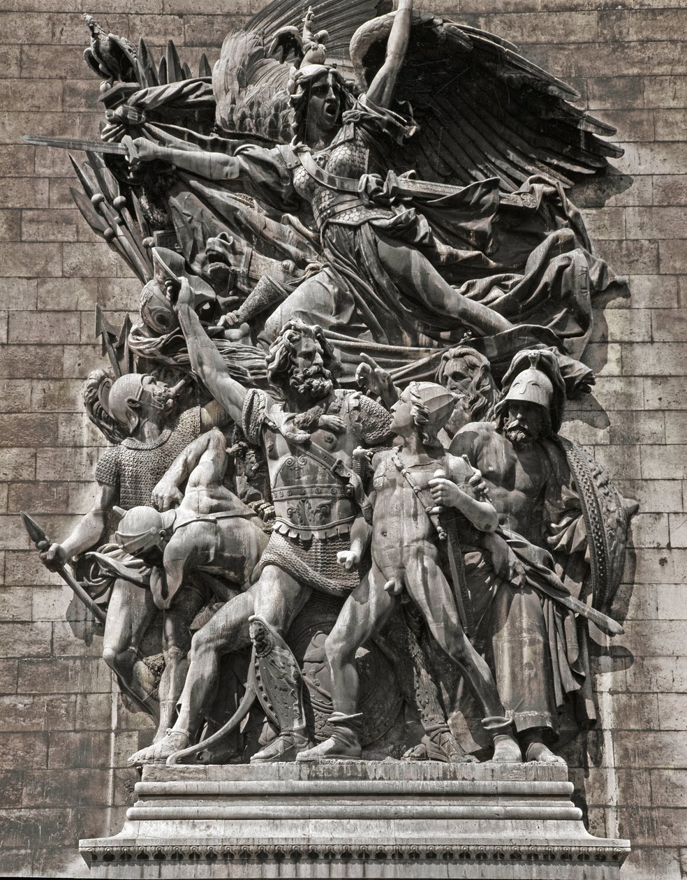 Afgang af de frivillige i 1792 eller La Marseillaise (stenrelief af Francois Rude