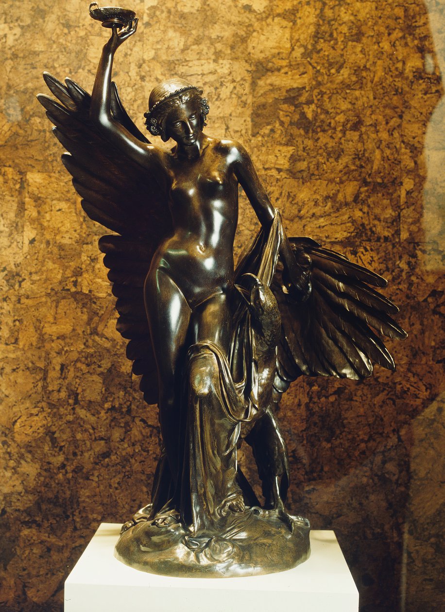 Hebe and the Eagle of Jupiter, modelleret ca. 1852 støbt ca. 186080. af Francois Rude