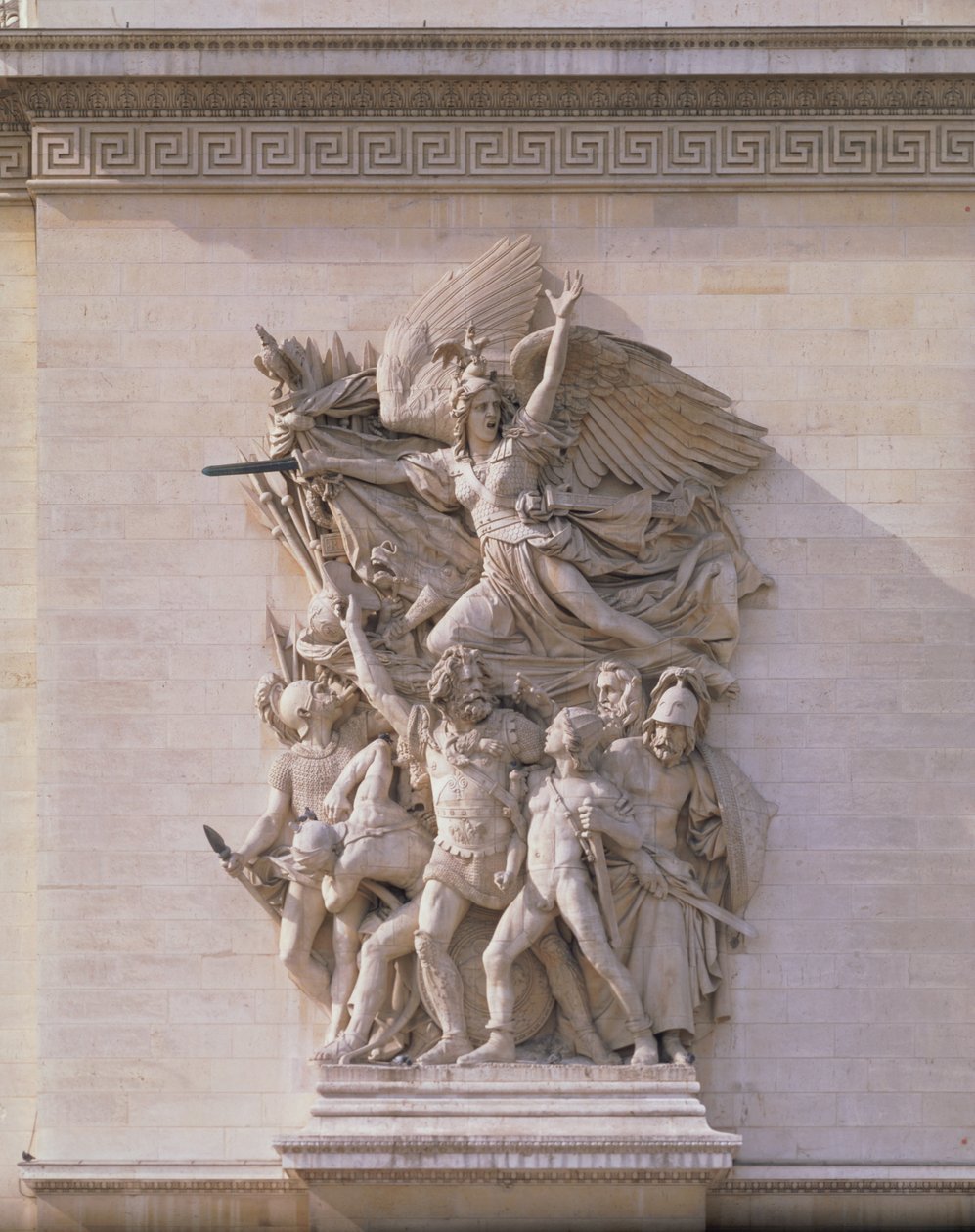 De frivilliges afgang i 1792 eller Marseillaisen, 1833-36 stendetalje af 92543 af Francois Rude