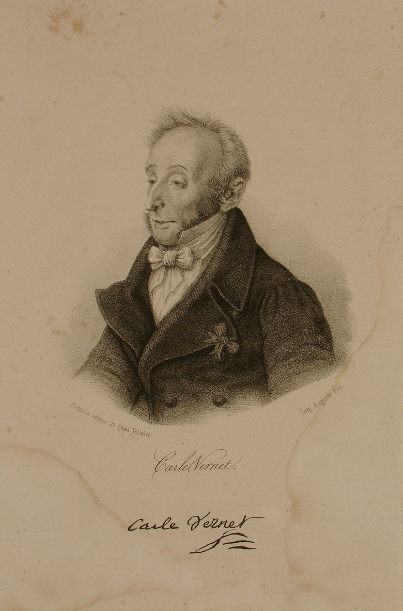 Antoine Charles Horace Vernet, kendt som Carle Vernet (1758-1836) af Francois Seraphin Delpech
