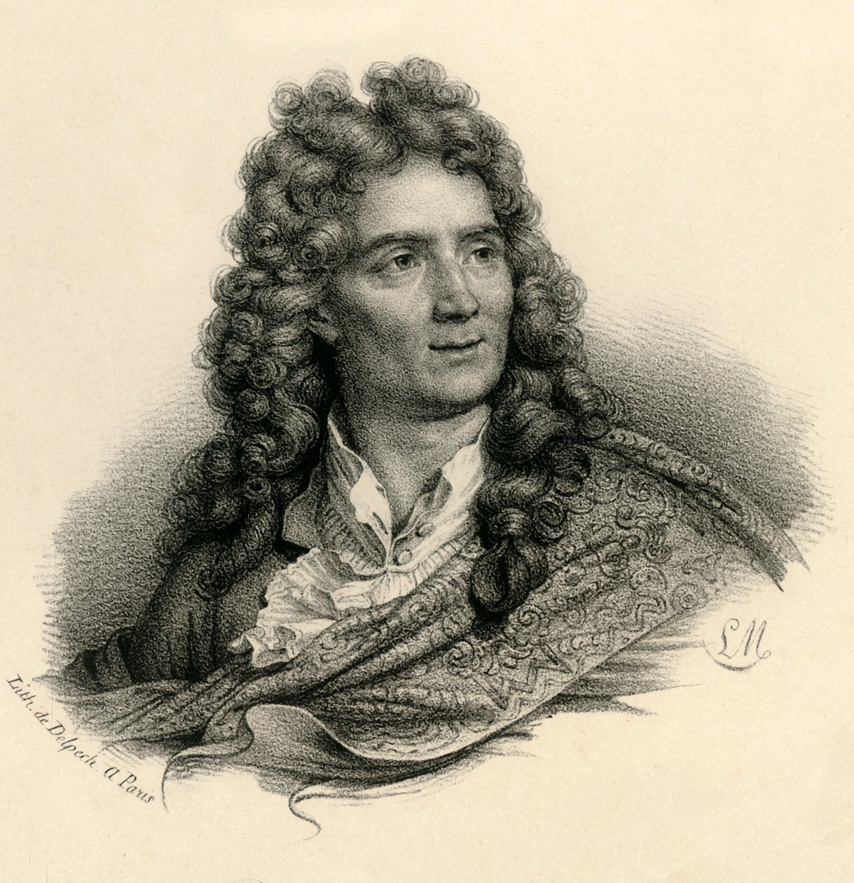 Boileau Despreaux, 1636-1711, c1830. af Francois Seraphin Delpech