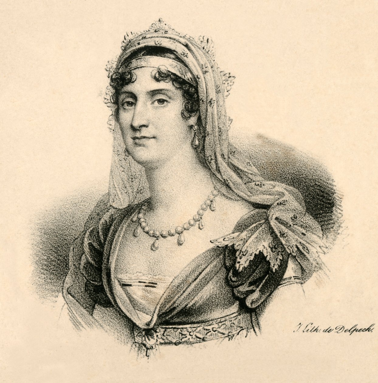 Elisha. Storhertuginde af Toscana, 1777-1820, c1830. af Francois Seraphin Delpech
