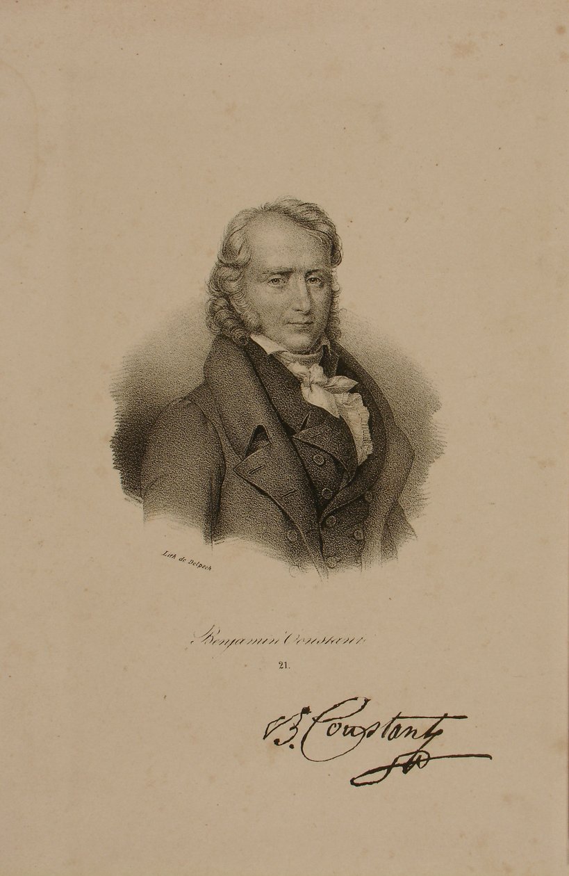 Henri Benjamin Constant de Rebecque (1767-1830) af Francois Seraphin Delpech