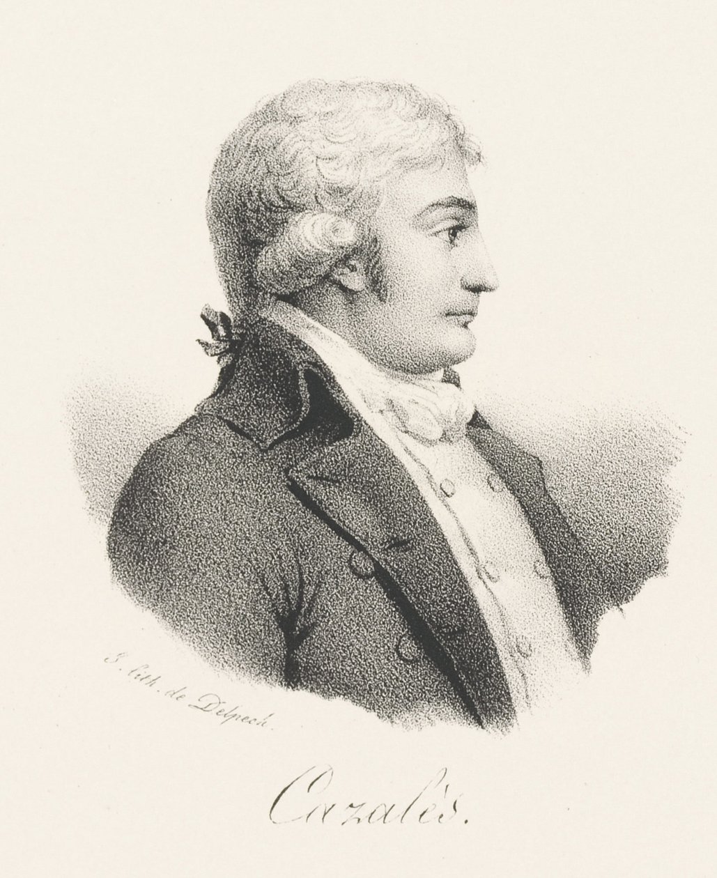 Jacques Antoine Marie de Cazales 1758-1805, ca 1820. af Francois Seraphin Delpech