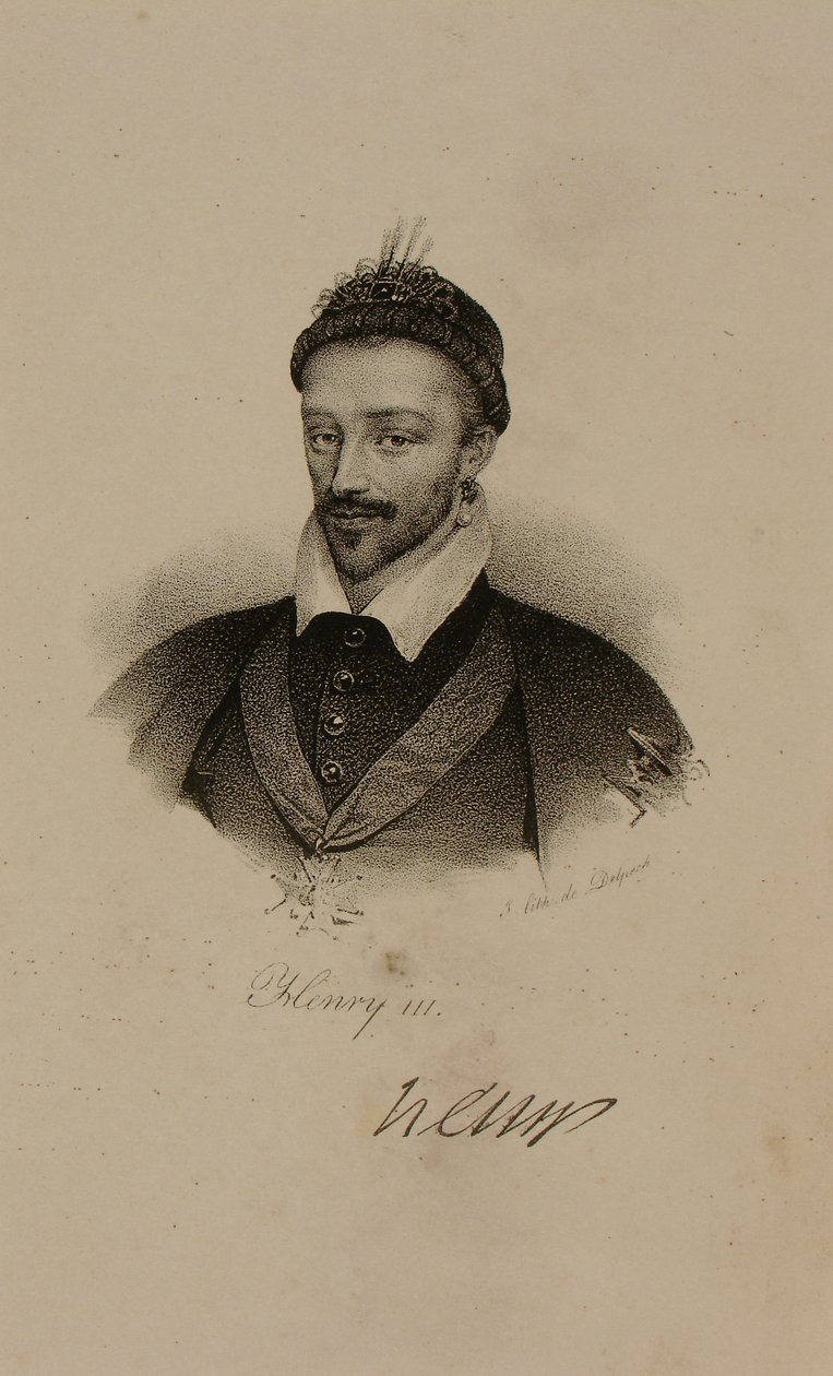 Kong Henri III (1551-89) af Frankrig af Francois Seraphin Delpech