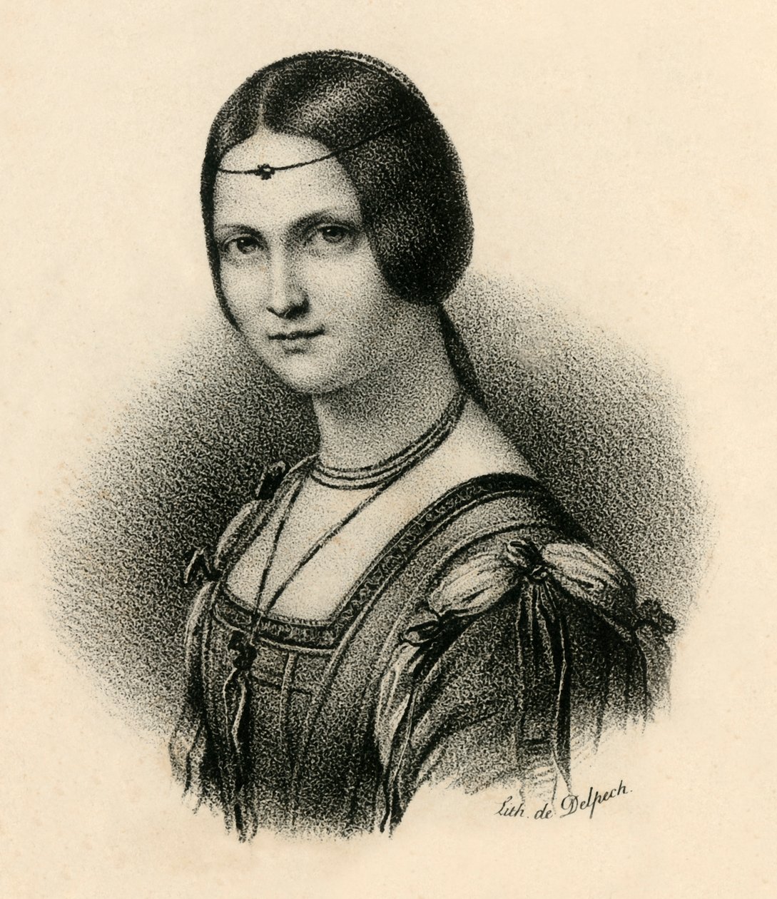 La Belle Feronnaire, c1830. af Francois Seraphin Delpech