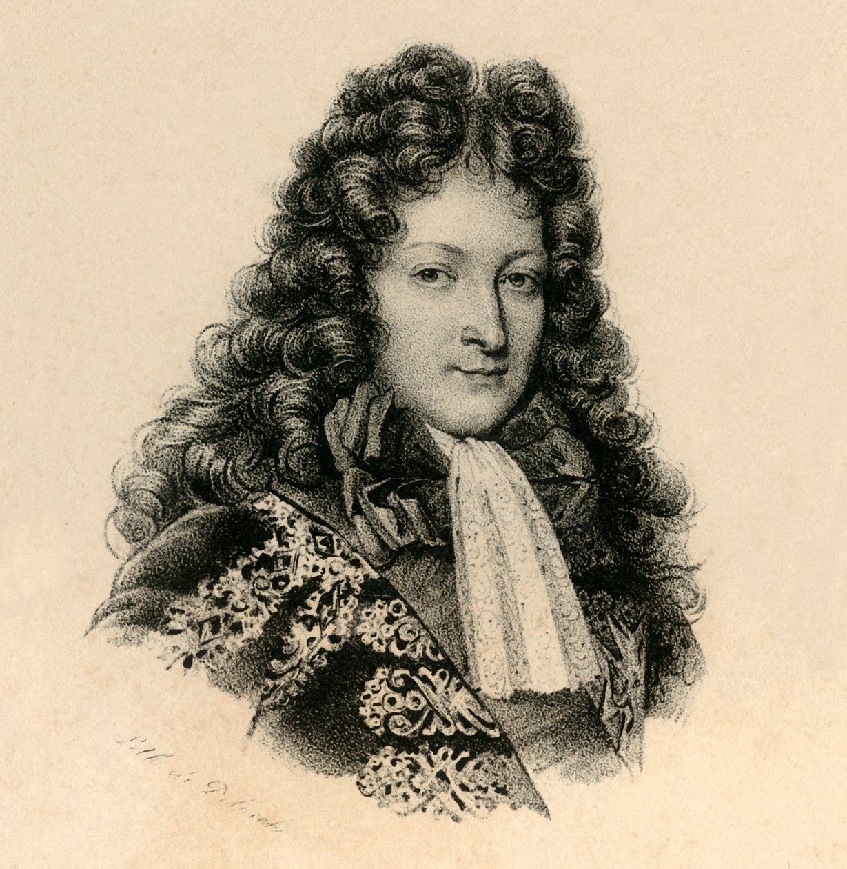 Louis Dauphin Søn af Louis XIV, 1661-1711, c1830. af Francois Seraphin Delpech