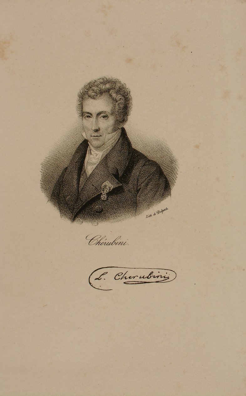 Luigi Cherubini (1760-1842) af Francois Seraphin Delpech